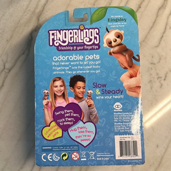 Fingerlings friendship @ your fingertips Kingsley the Sloth - Picture 3 of 3